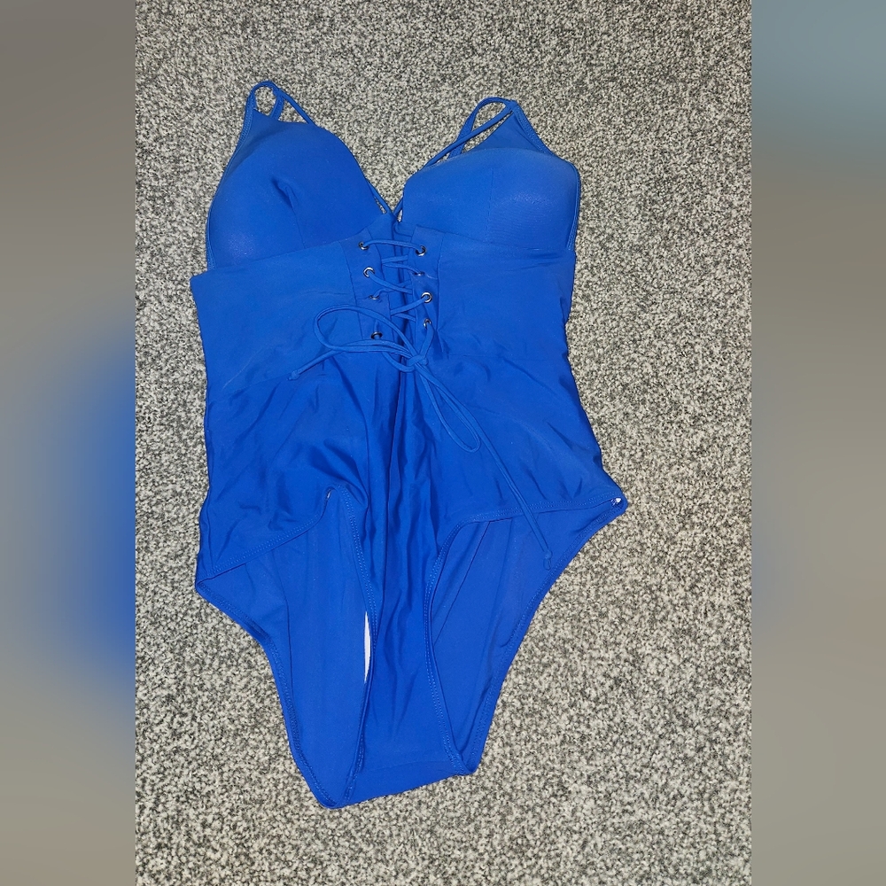 Corset style/molded cups swimsuit